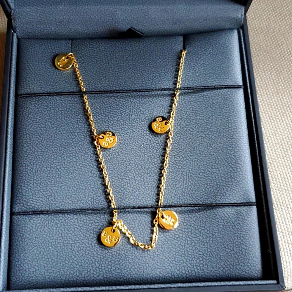 Gold Necklace Brass and Unity - Picture 1 of 3